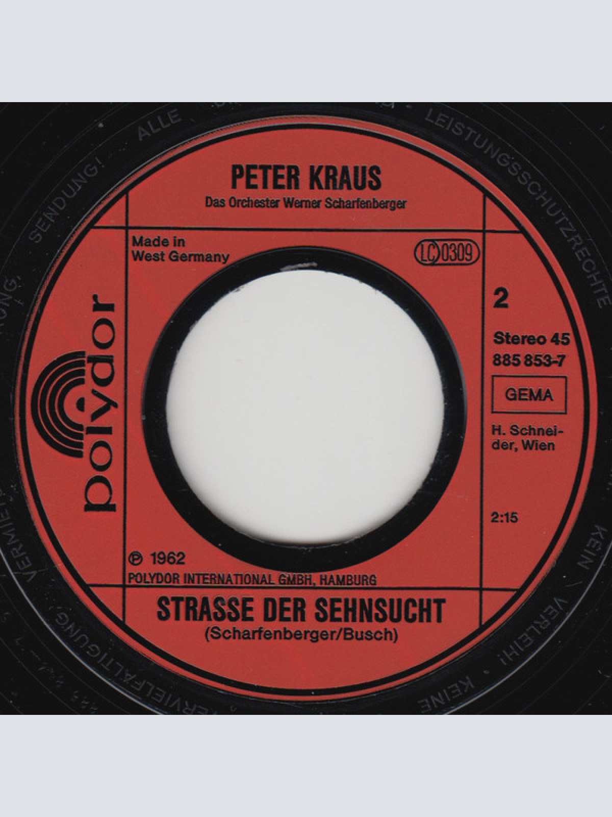 Vinyl / Peter Kraus - Sweety
