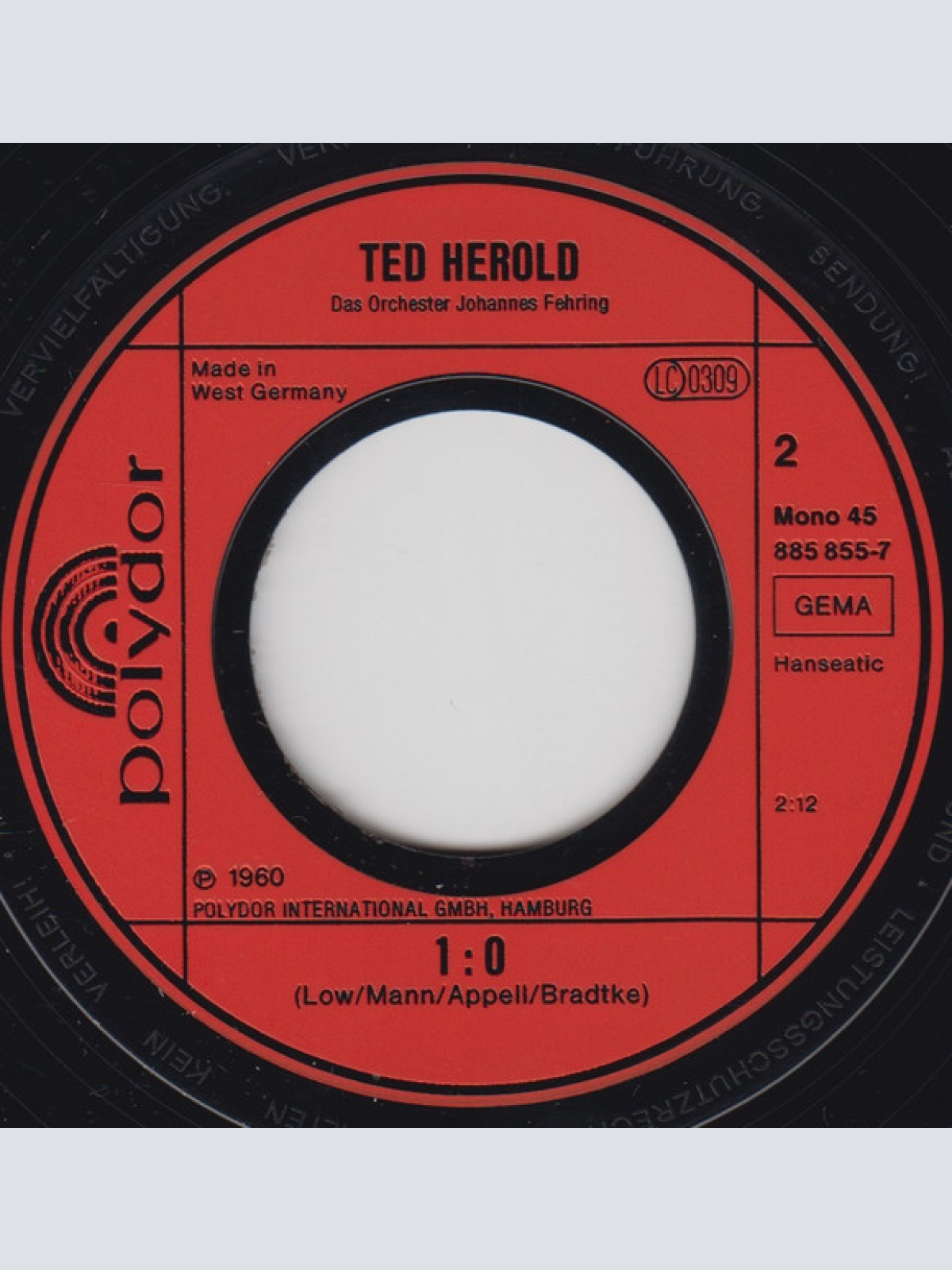 Vinyl / Ted Herold - Moonlight