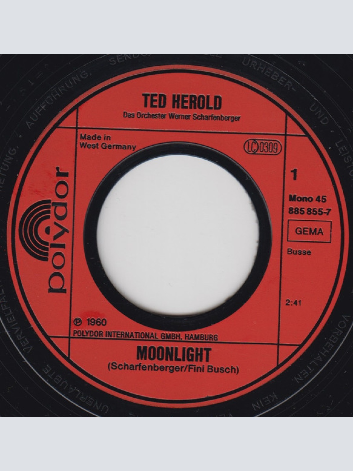 Vinyl / Ted Herold - Moonlight