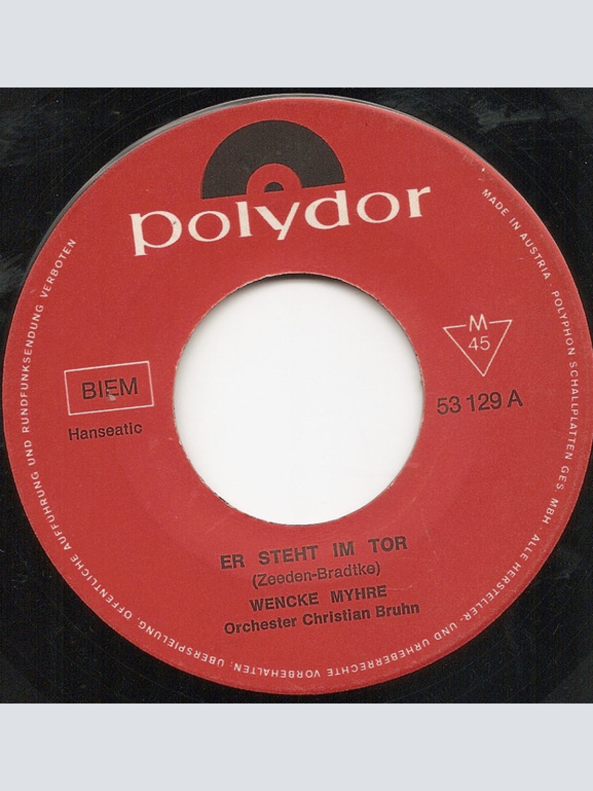 Vinyl / Wencke Myhre - Er Steht Im Tor