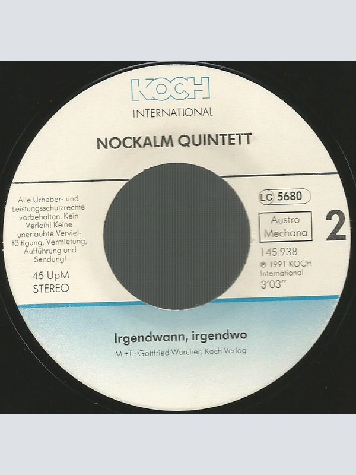 Vinyl / Nockalm Quintett - Und In Der Nacht, Da Brauch' I Di' Zum Träumen