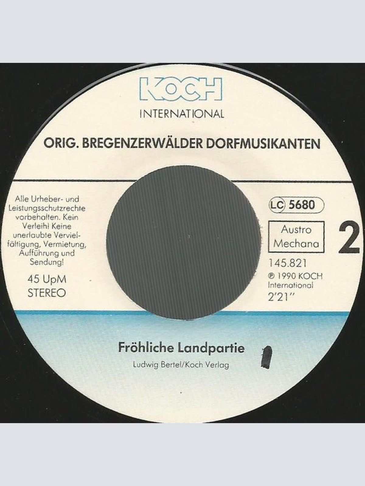 Vinyl / Original Bregenzerwälder Dorfmusikanten - Die Grosse Liebe, Die Grosse Sehnsucht