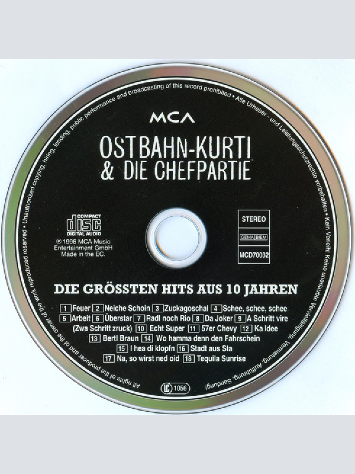 CD / Ostbahn-Kurti & Die Chefpartie - Die Grössten Hits Aus 10 Jahren