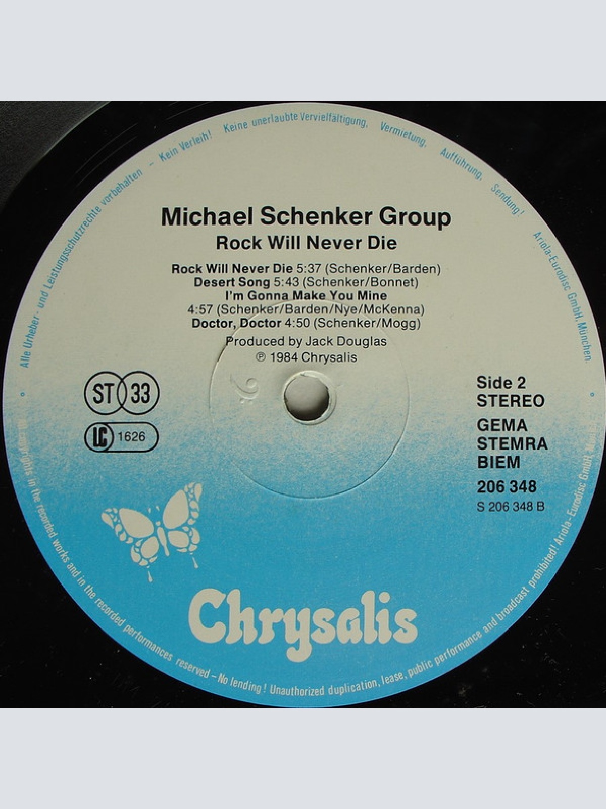 Vinyl / The Michael Schenker Group - Rock Will Never Die