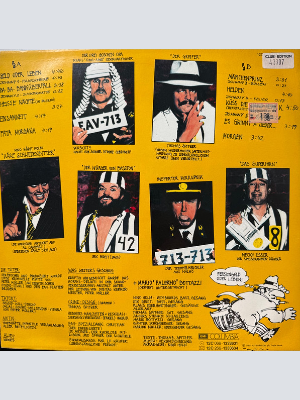 Vinyl / Erste Allgemeine Verunsicherung* - Geld Oder Leben!