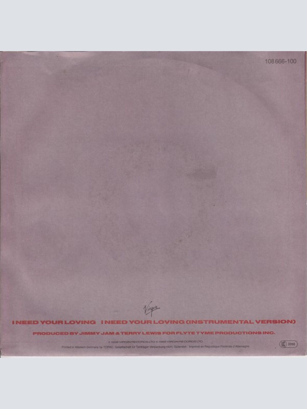 Vinyl / The Human League - I Need Your Loving