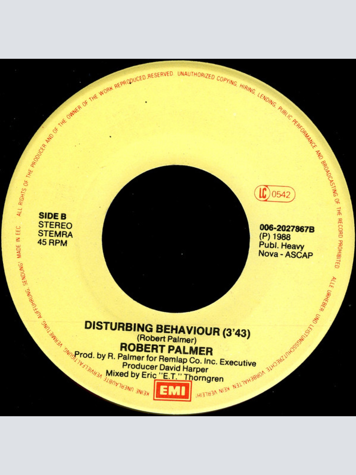 Vinyl / Robert Palmer - She Makes My Day