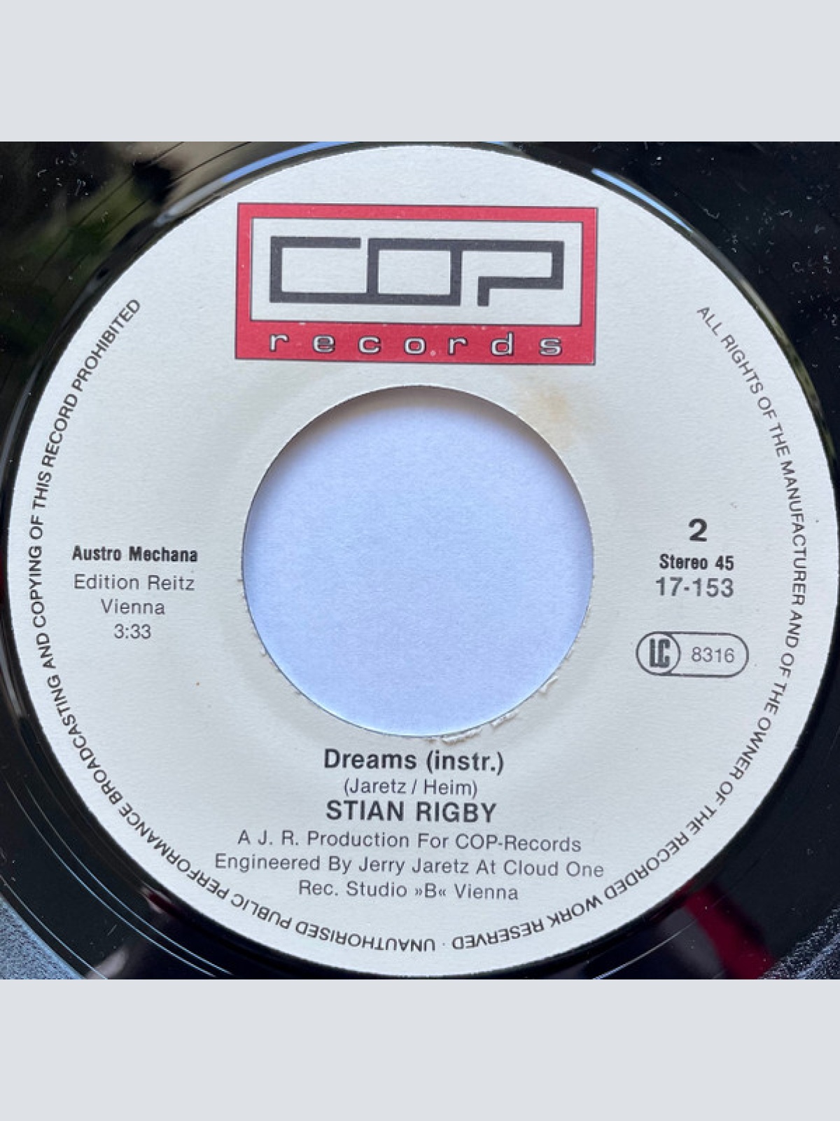 Vinyl / Stian Rigby - American Girl