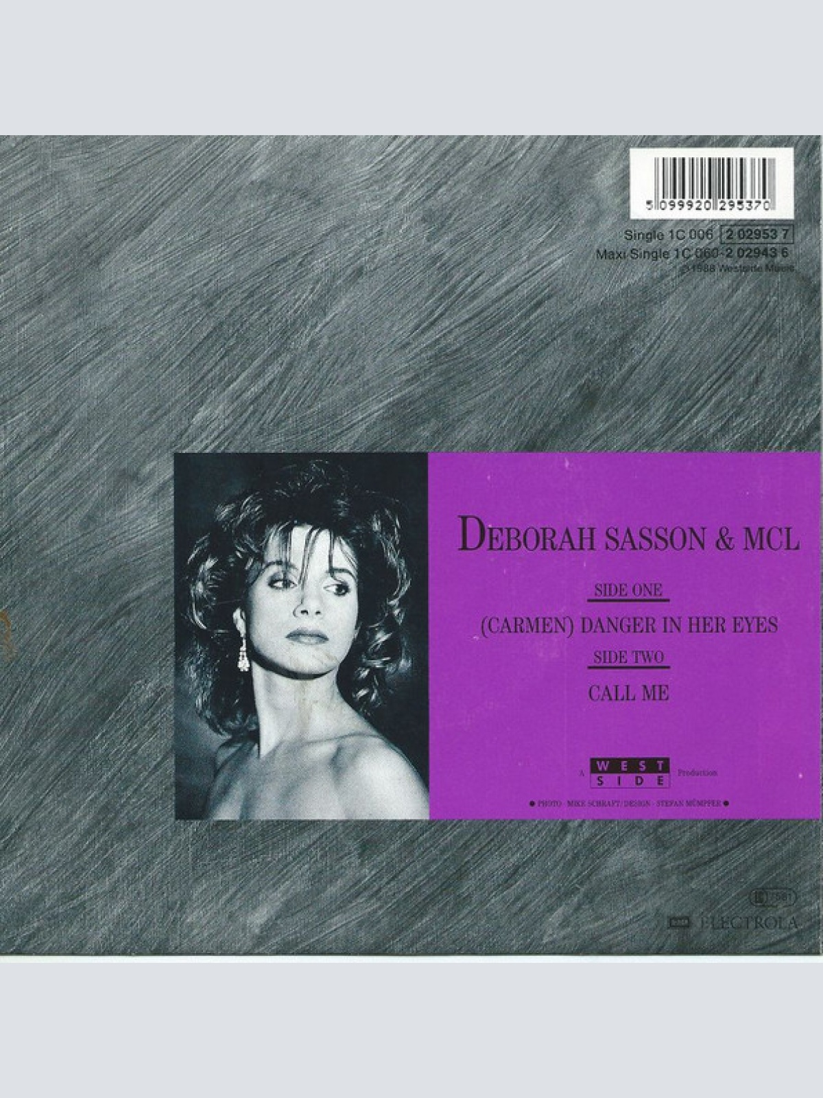 Vinyl / Deborah Sasson & MCL* - (Carmen) Danger In Her Eyes