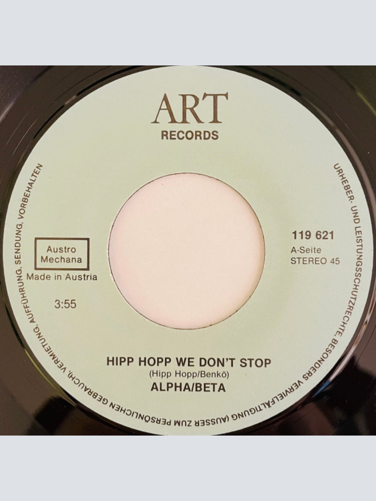 Vinyl / Alpha/Beta - Hipp Hopp We Don't Stop