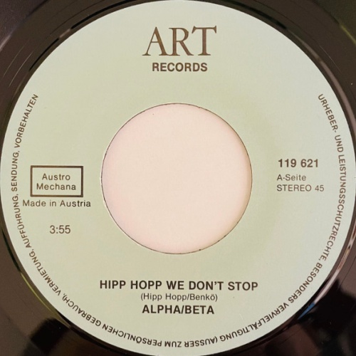Vinyl / Alpha/Beta - Hipp Hopp We Don't Stop