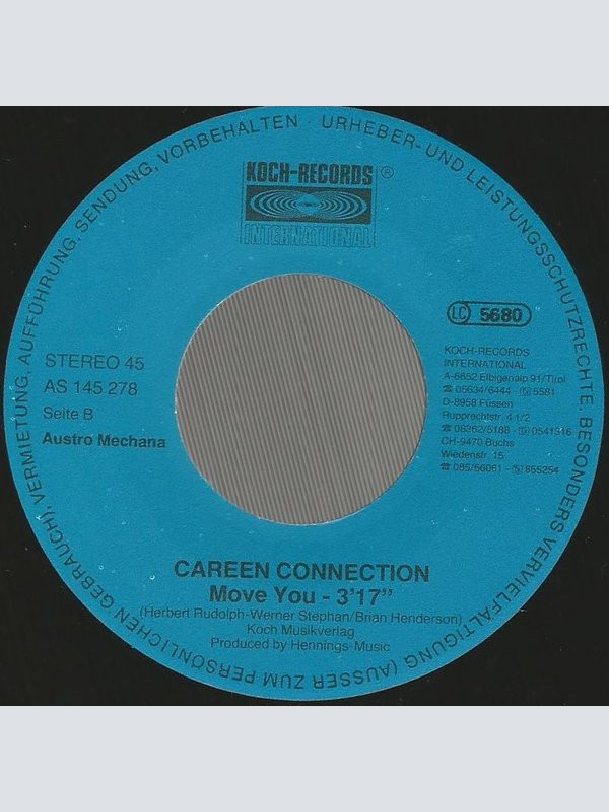 Vinyl / Careen Connection* - Shadow Dance