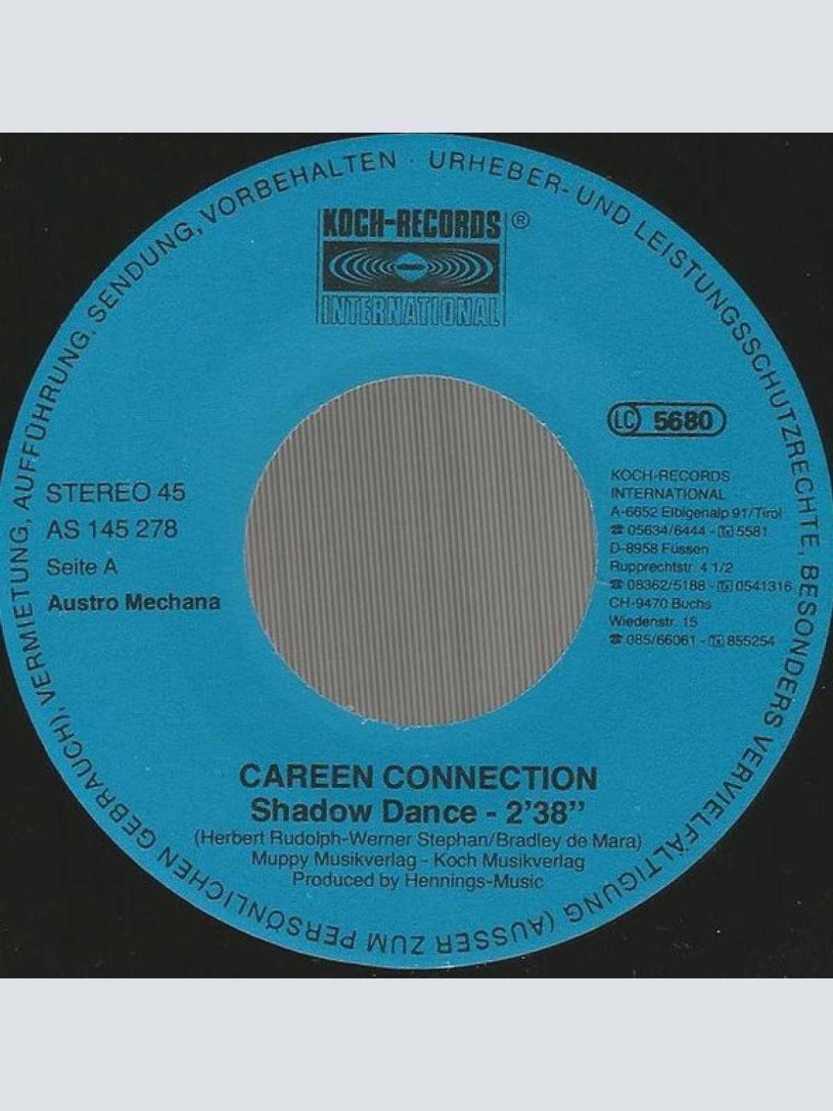 Vinyl / Careen Connection* - Shadow Dance