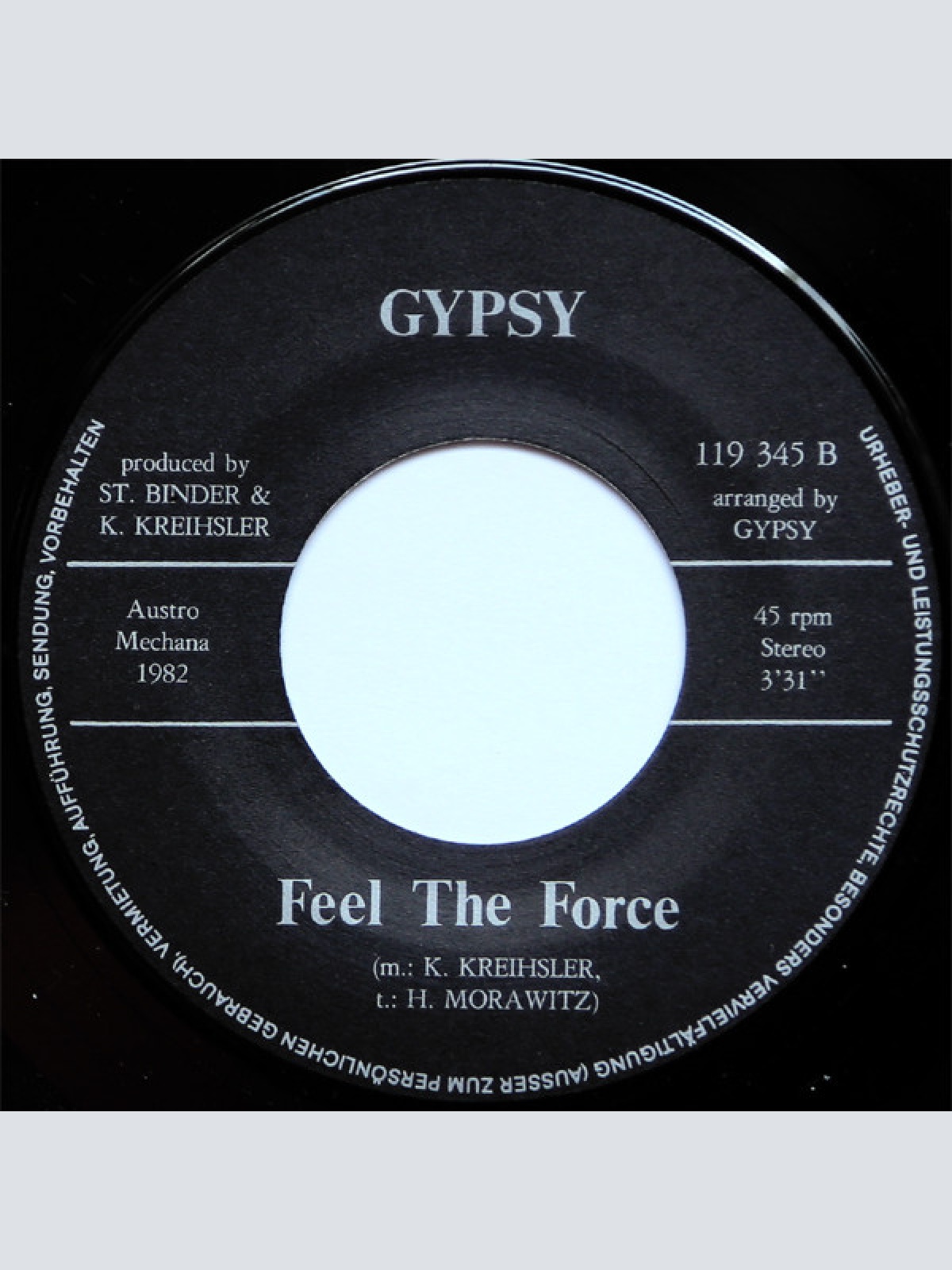 Vinyl / Gypsy (31) featuring Anzo - Look In Your Eyes / Feel The Force