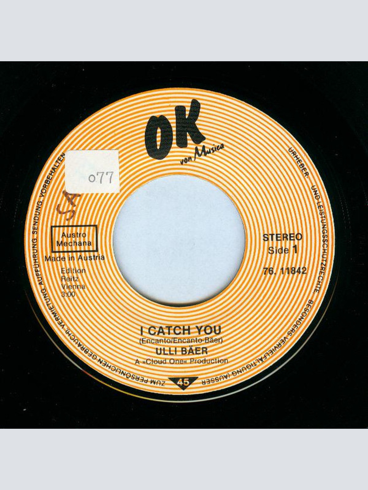 Vinyl / Ulli Bäer - I Catch You / Ohren Auf