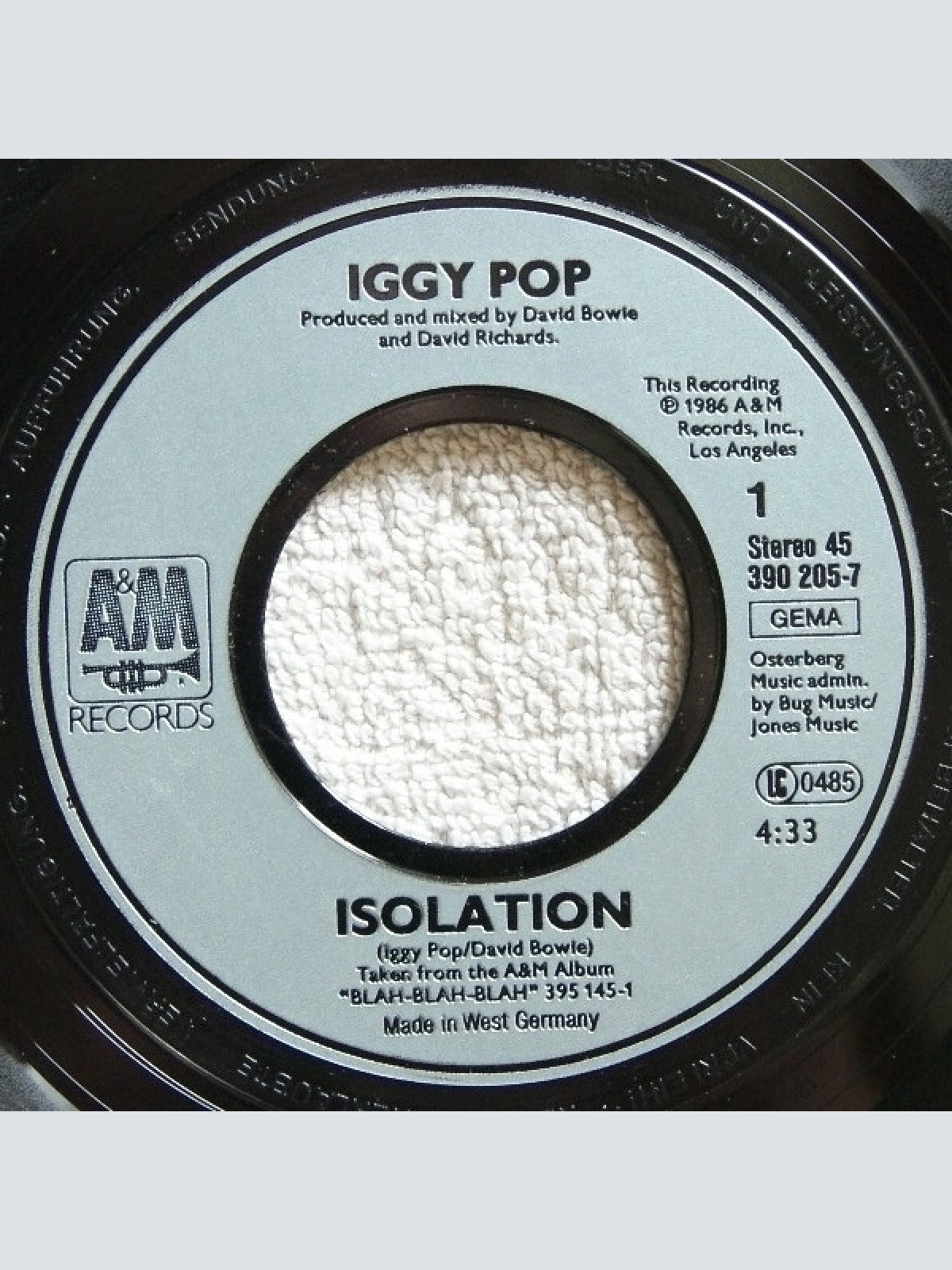 Vinyl / Iggy Pop - Isolation
