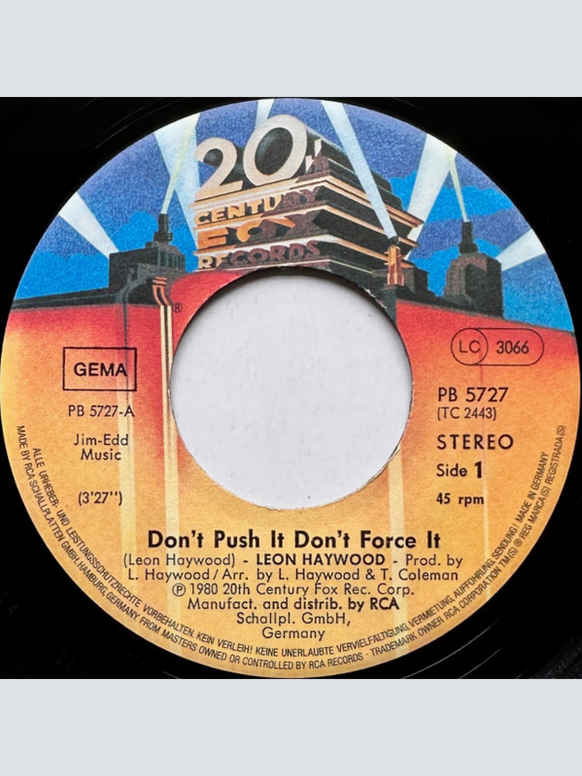 Vinyl / Leon Haywood - Don't Push It Don't Force It
