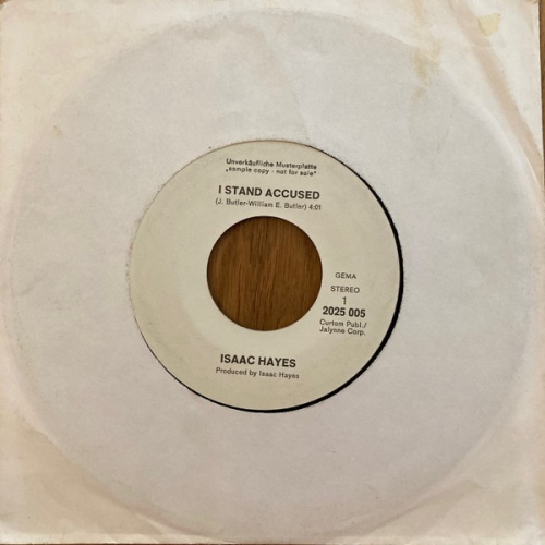 Vinyl / Isaac Hayes -  I Stand Accused / I Just Don't Know What To Do With Myself