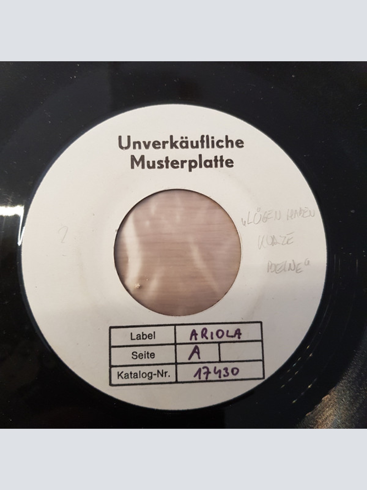 Vinyl / Günter Tolar - Lügen haben kurze Beine