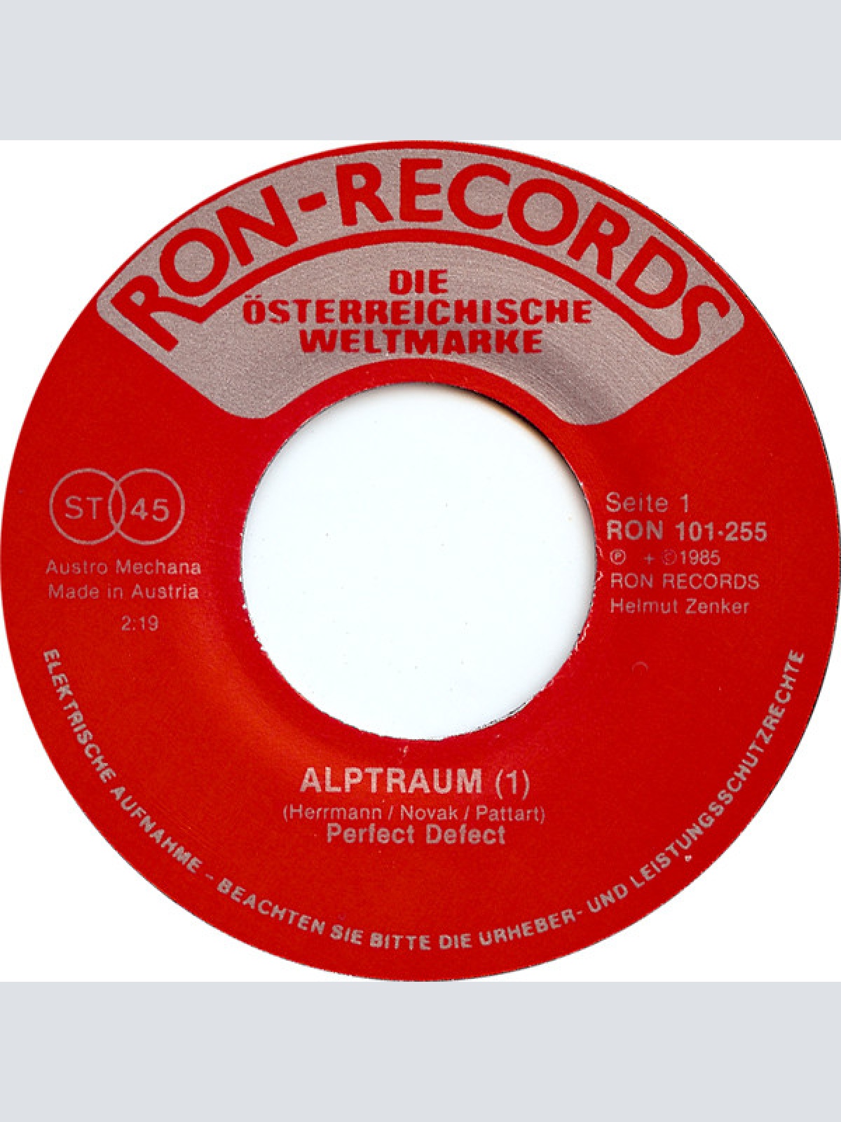 Vinyl / Perfect Defect - Alptraum