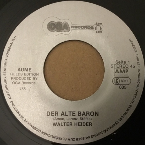 Vinyl / Walter Heider - Der Alte Baron / Im Fuchsenloch