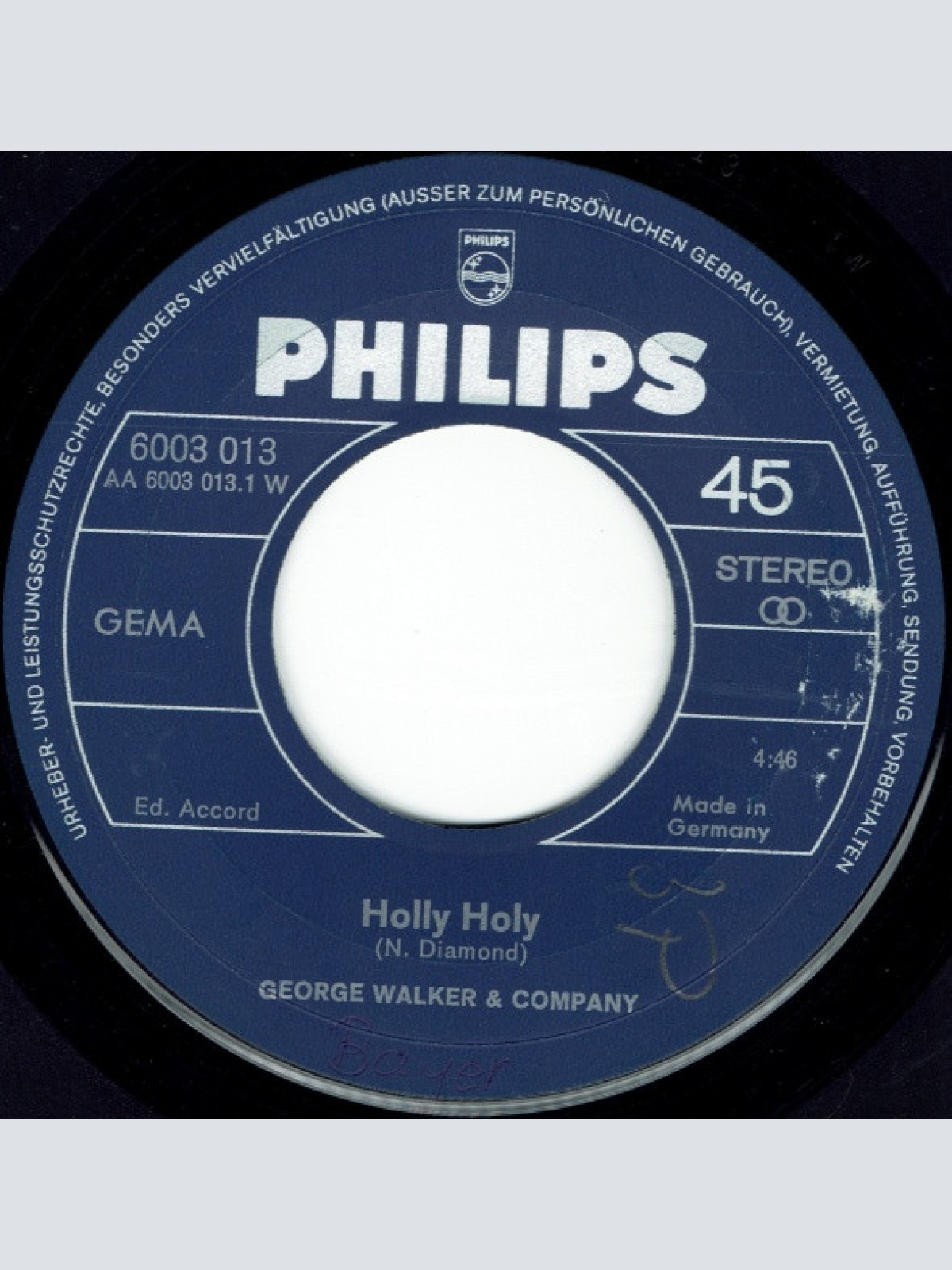Vinyl / George Walker & Company - Holly Holy
