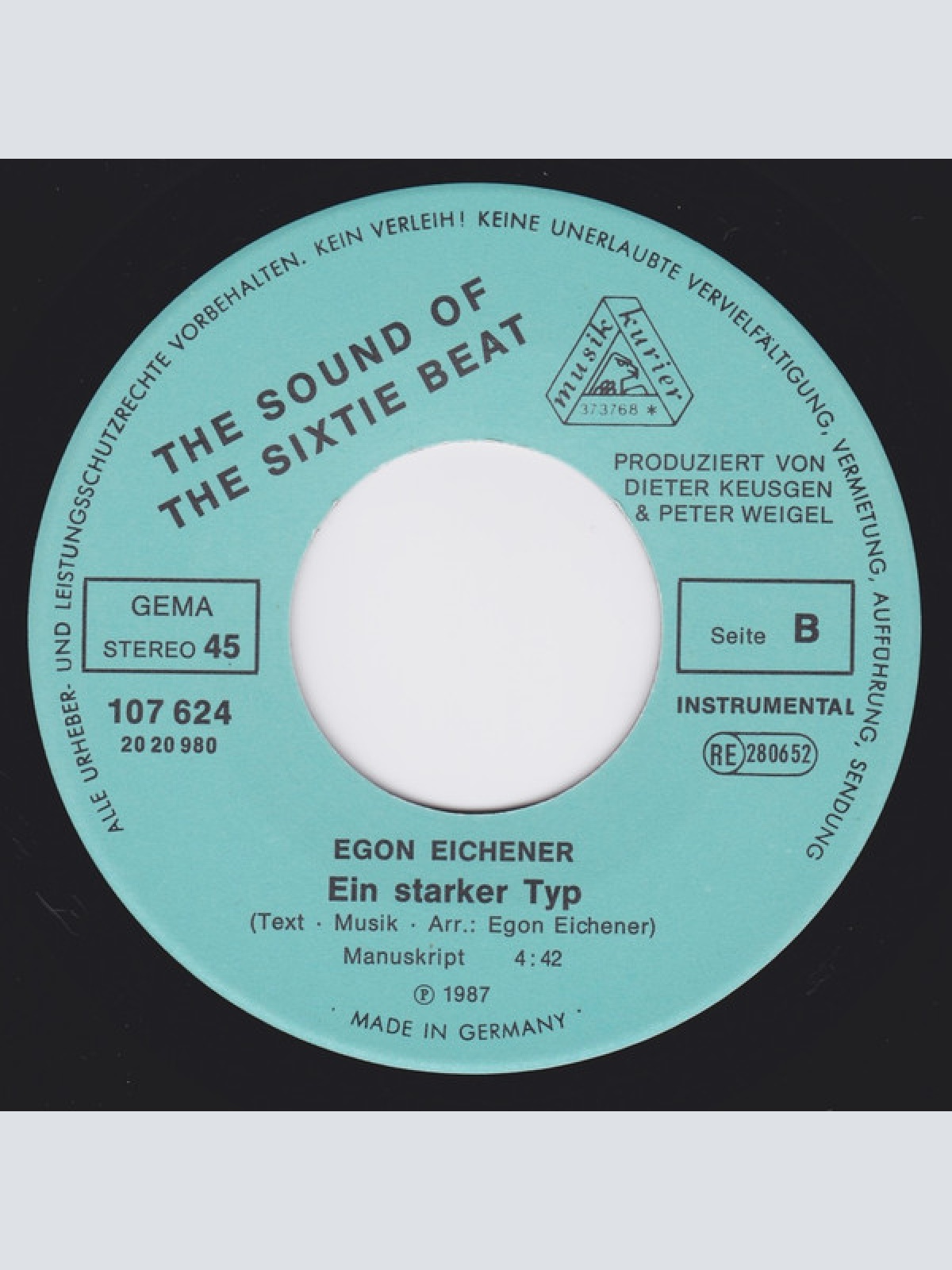 Vinyl / Egon Eichner - Ein Starker Typ
