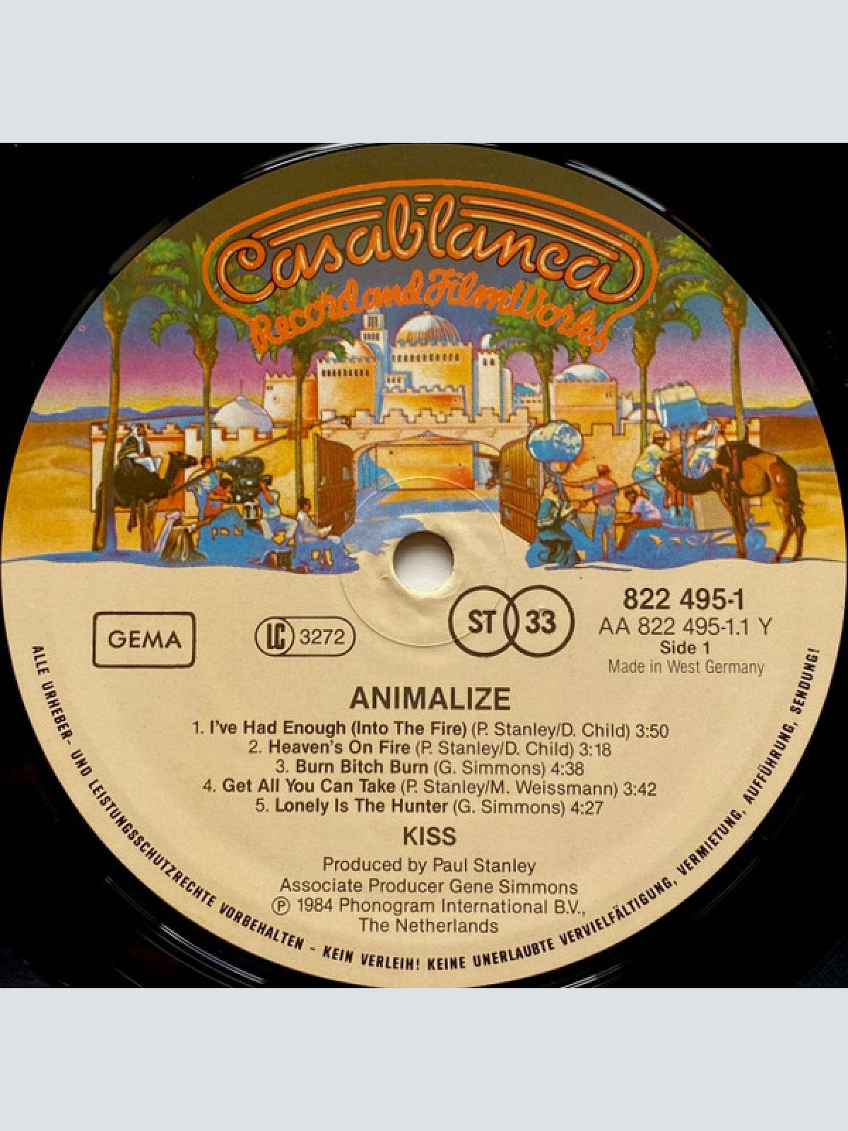Vinyl / Kiss - Animalize