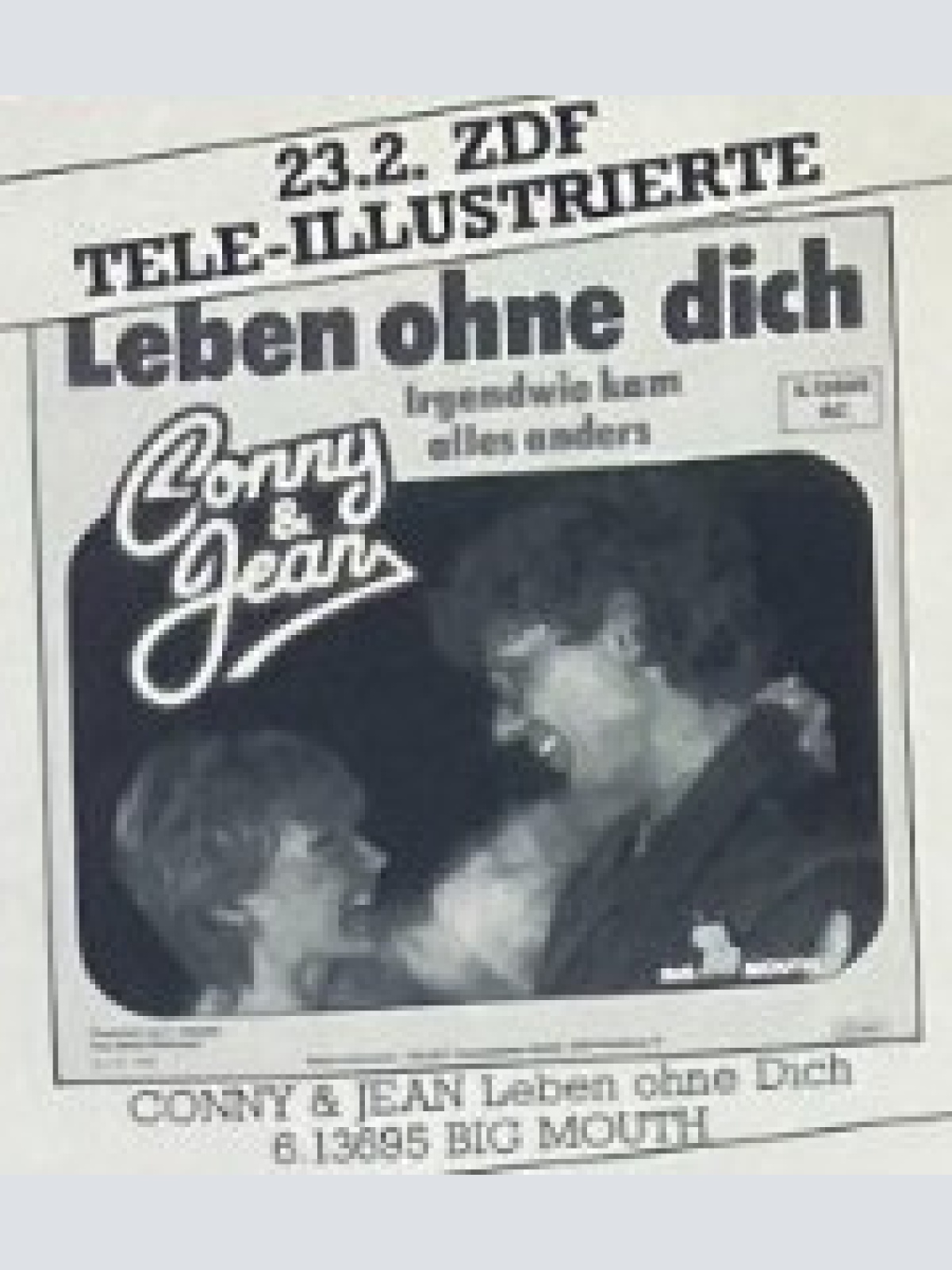 Vinyl / Conny & Jean - Leben Ohne Dich