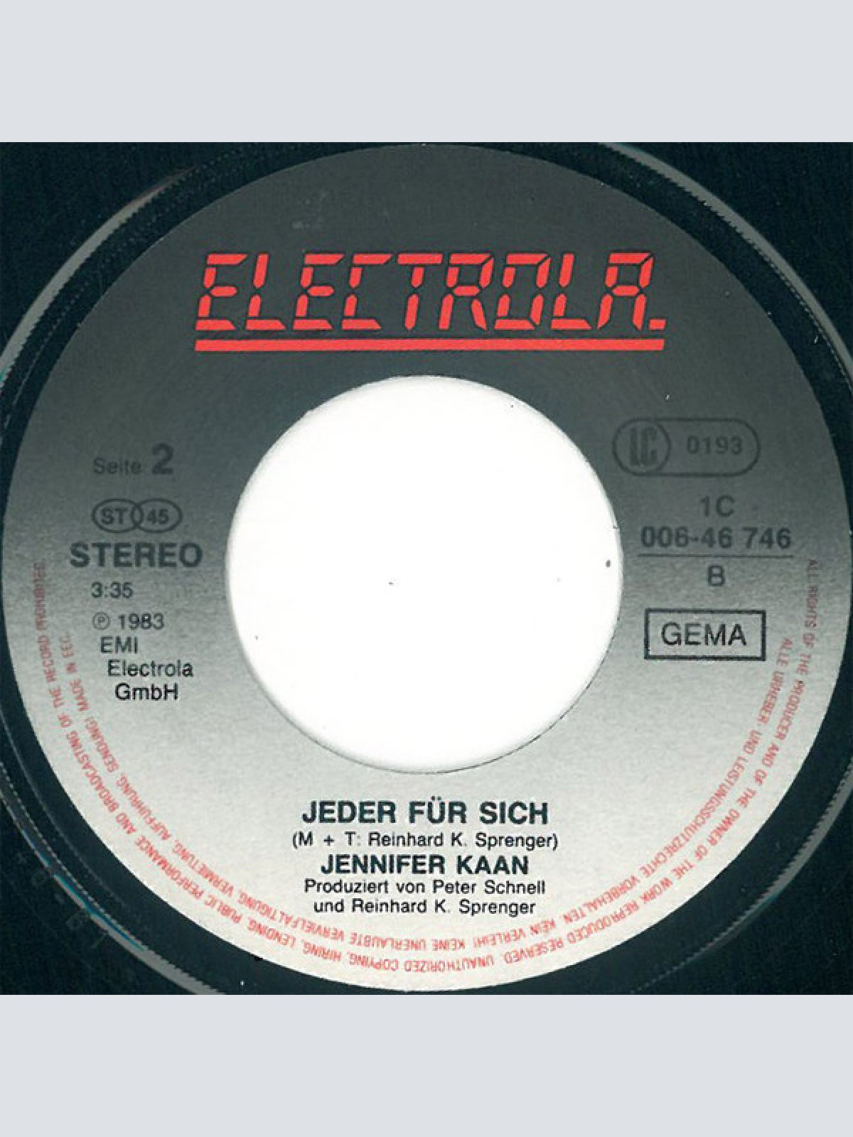 Vinyl / Jennifer Kaan - Liebe Ist...