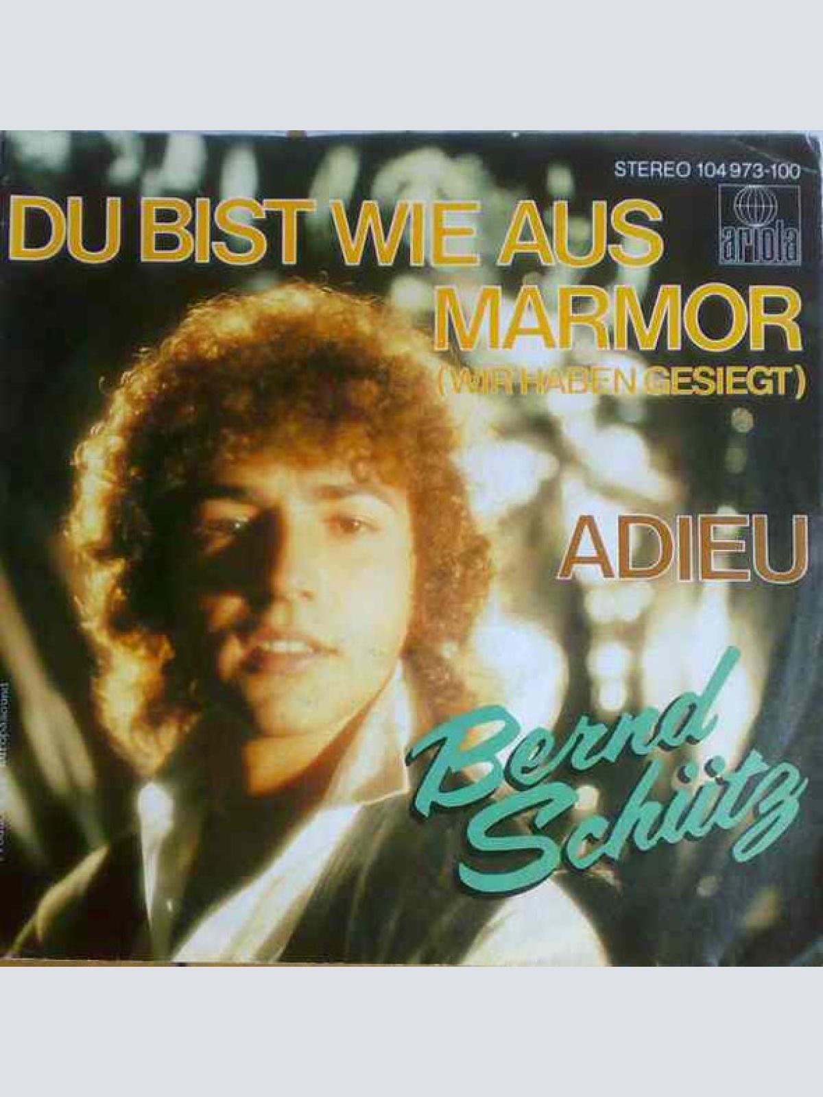 Vinyl / Bernd Schütz - Du Bist Wie Aus Marmor (Wir Haben Gesiegt)