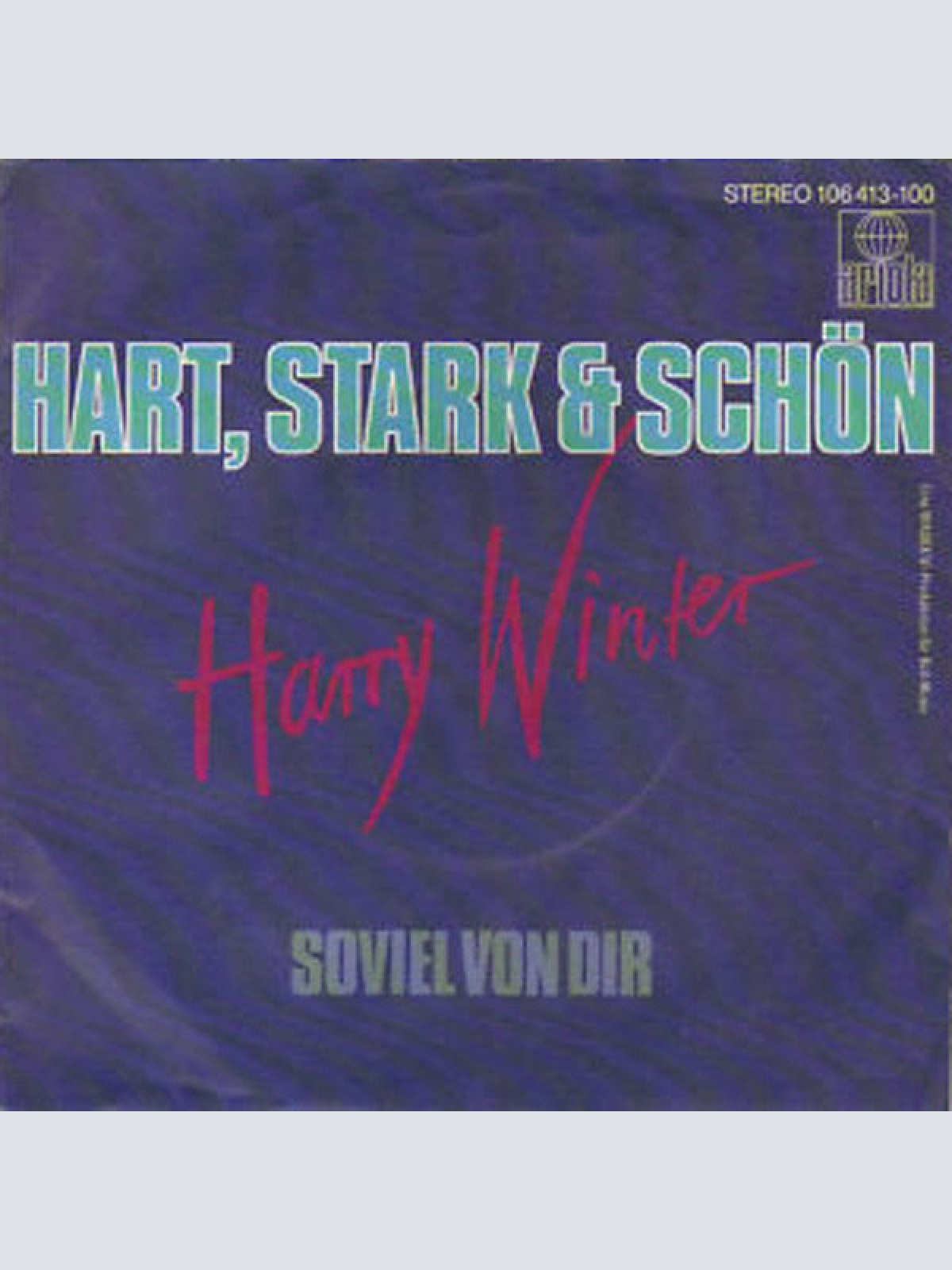 Vinyl / Harry Winter - Hart, Stark & Schön