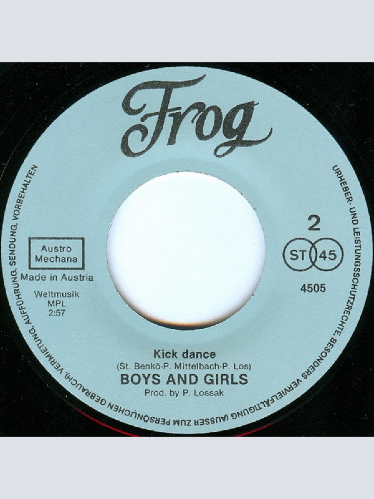 Vinyl / Boys And Girls - Kick Dance