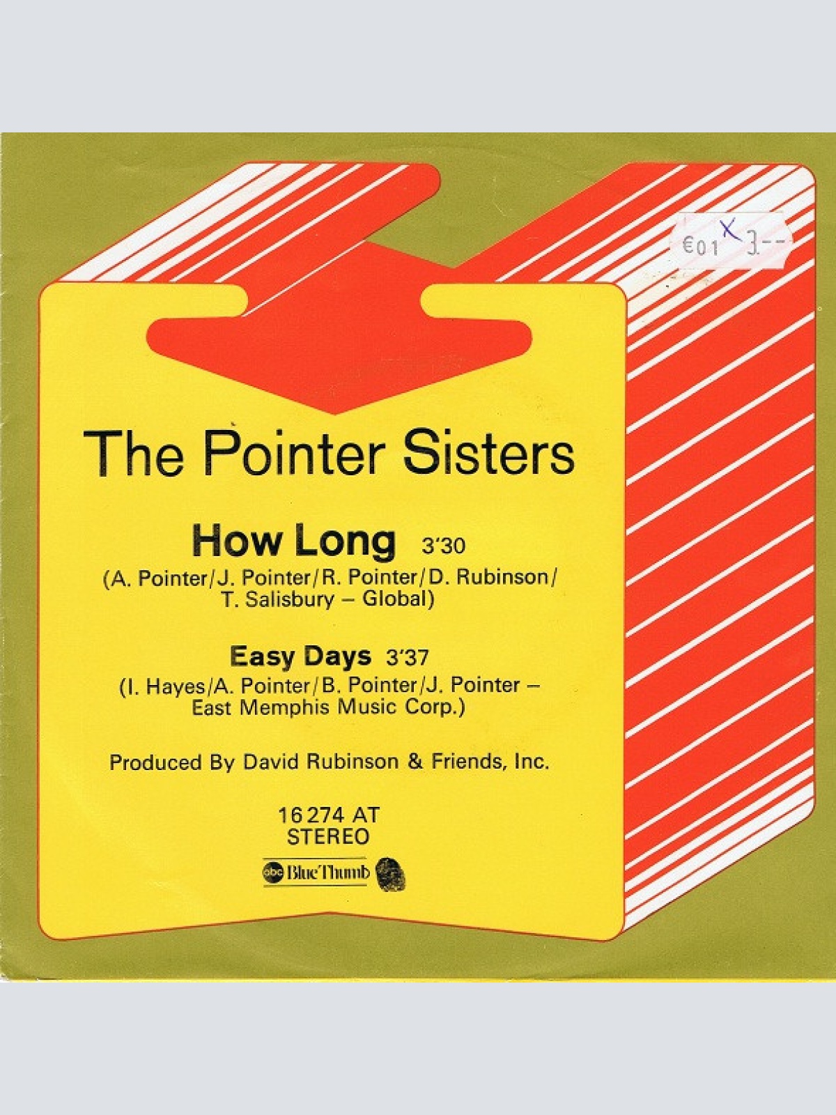 Vinyl / Pointer Sisters - How Long (Betcha' Got A Chick On The Side)