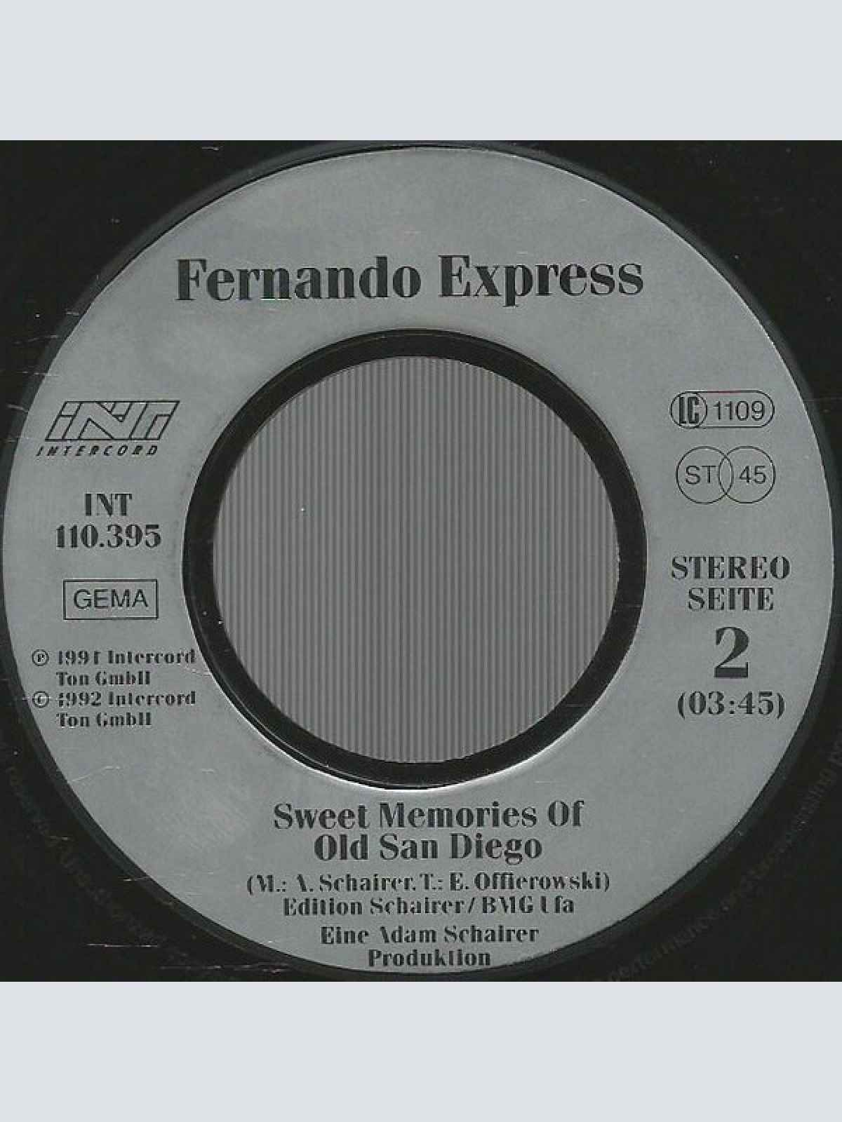 Vinyl / Fernando Express - Goodbye Bora Bora