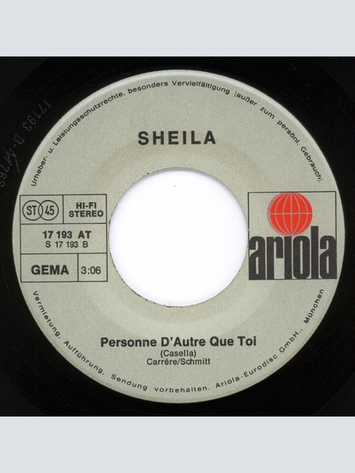 Vinyl / Sheila (5) - Un Prince En Exil