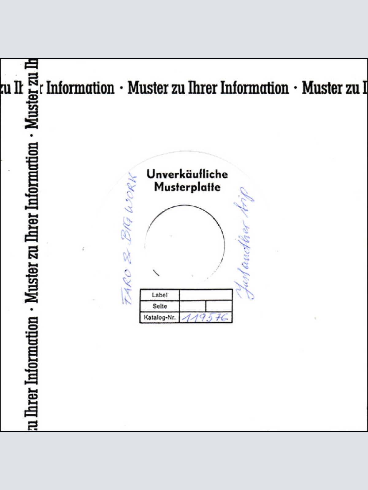 Vinyl / Faro And Big Work - Just Another Trip / By Heart