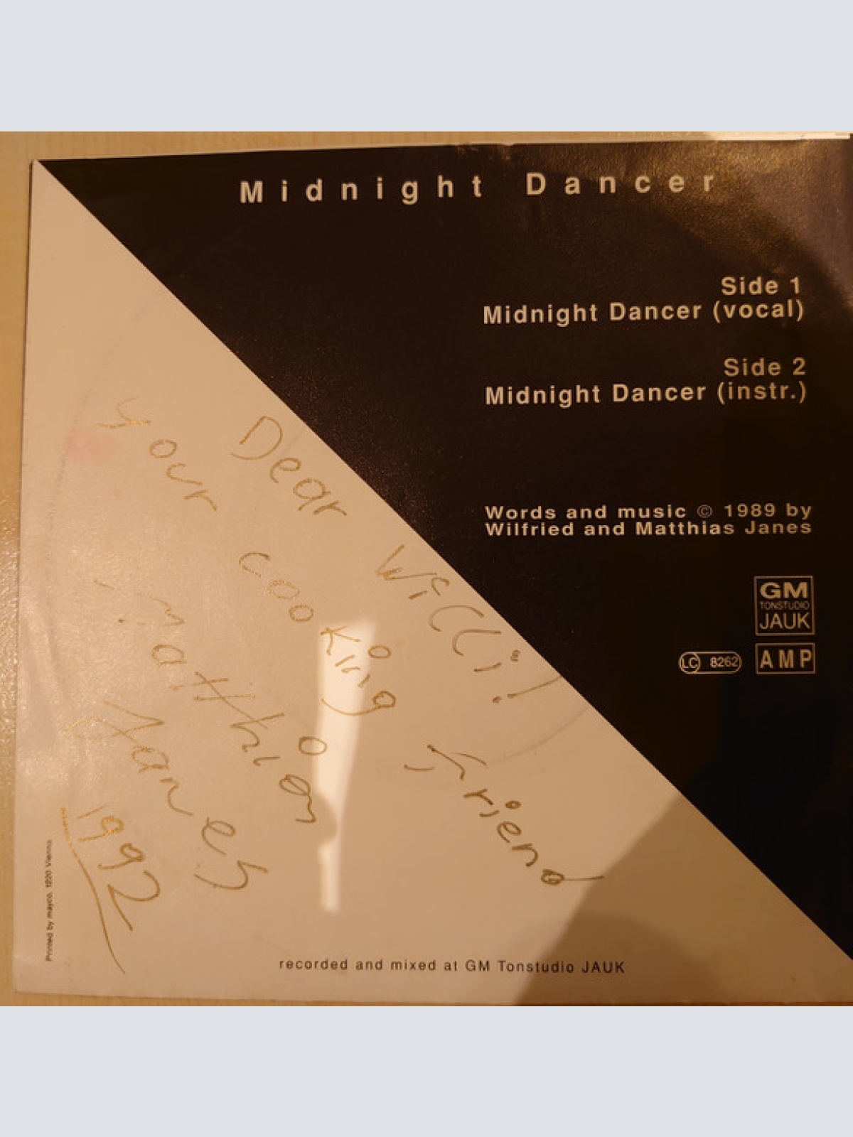 Vinyl / Wilfried und Matthias Janes* - Midnight Dancer