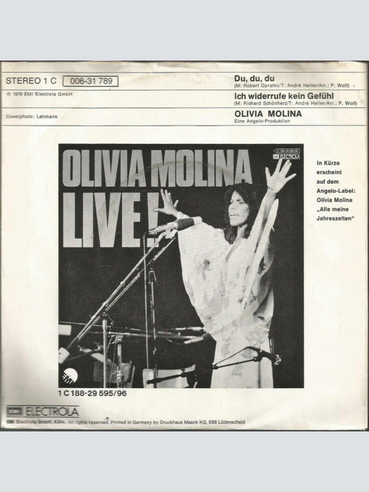 Vinyl / Olivia Molina - Du, Du, Du