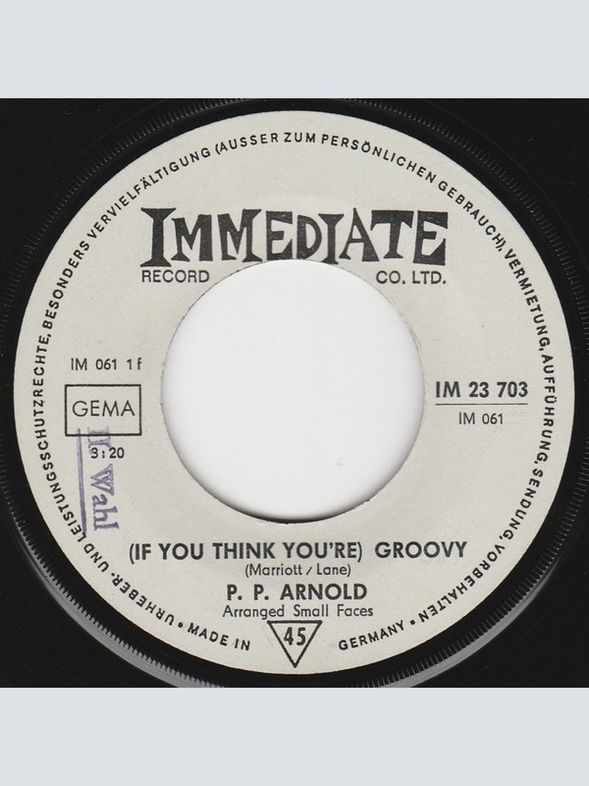 Vinyl / P.P. Arnold - (If You Think You're) Groovy