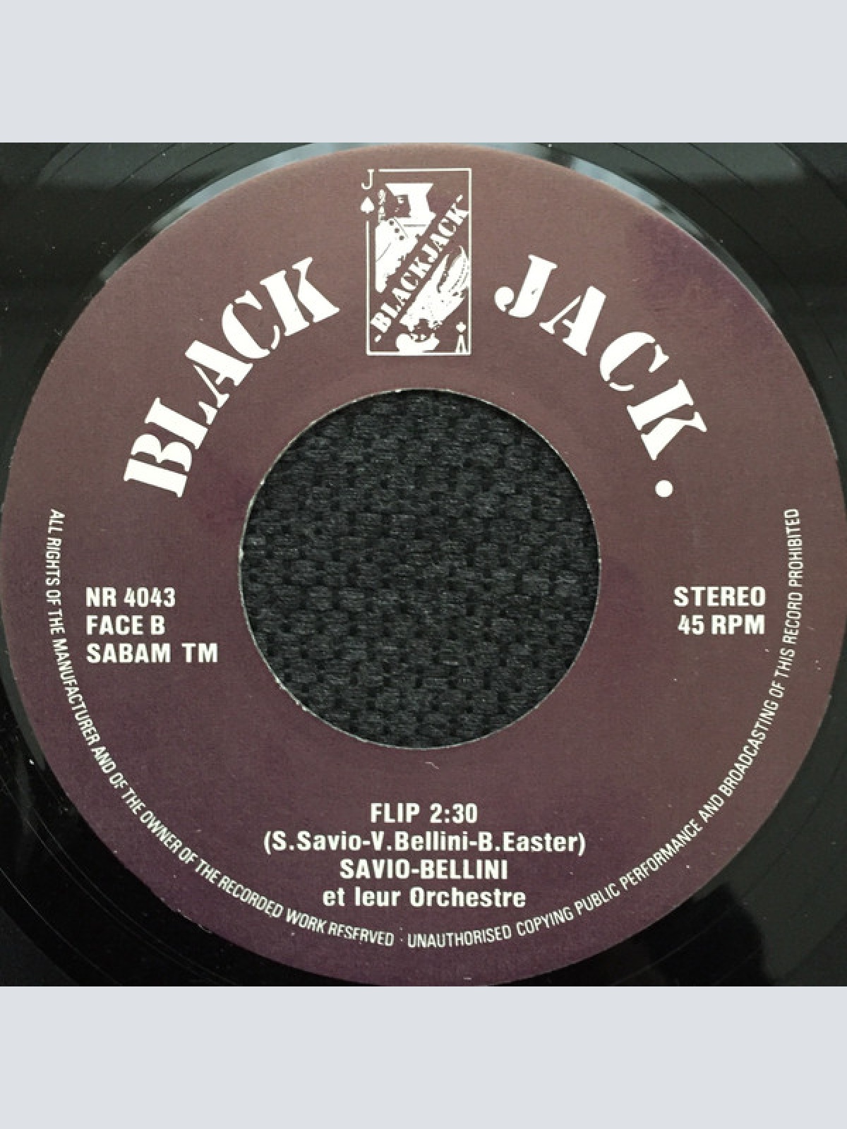 Vinyl / Savio-Bellini Et Leur Orchestre - Balance Balance / Flip !