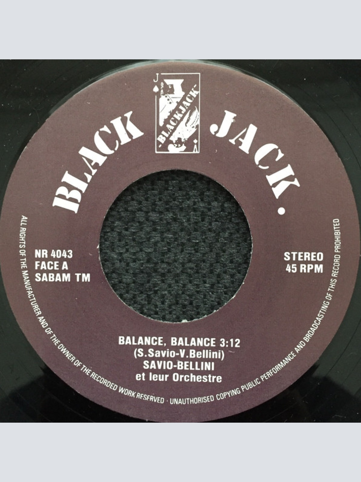 Vinyl / Savio-Bellini Et Leur Orchestre - Balance Balance / Flip !