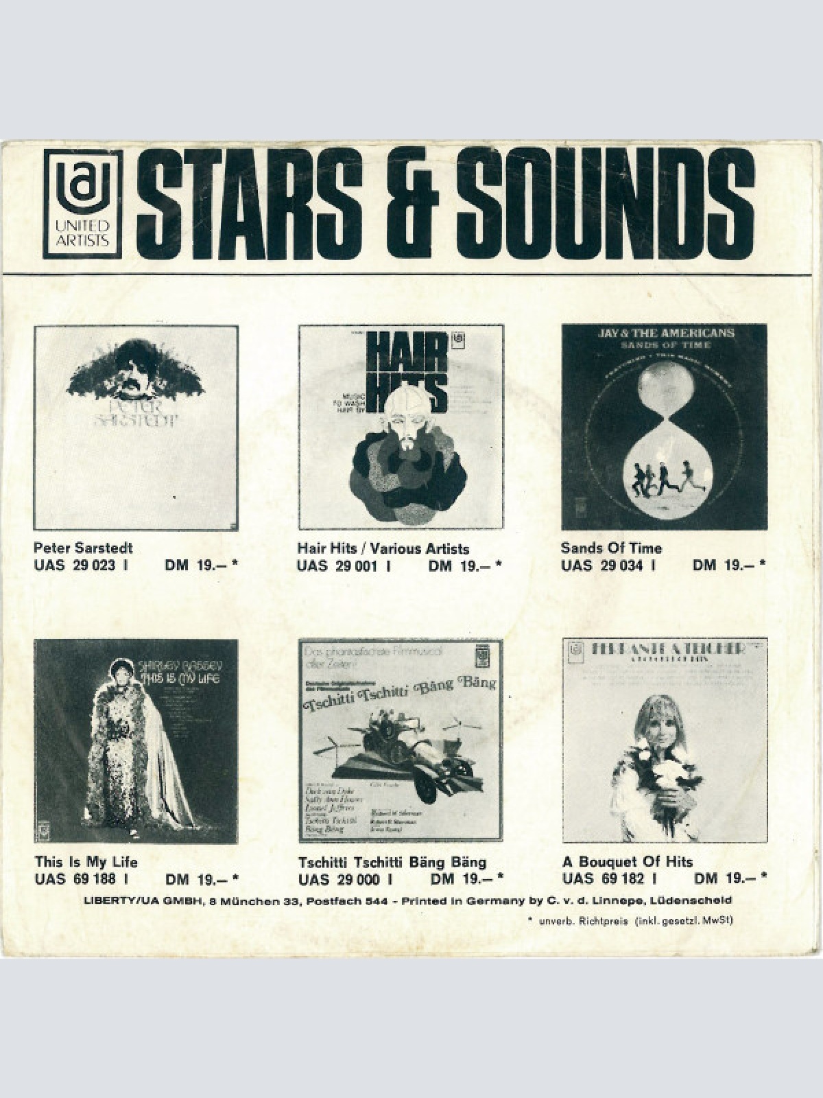 Vinyl / Shirley Bassey - Fa-Fa-Fa (Live For Today)