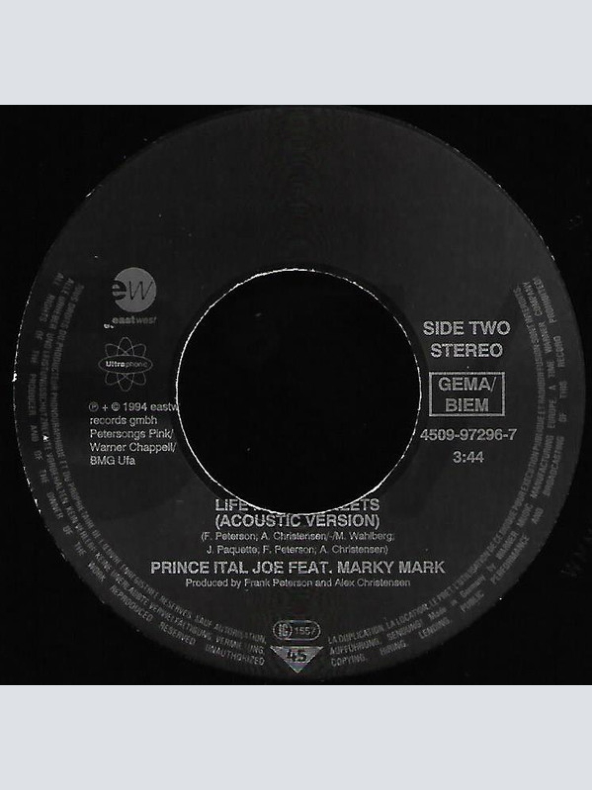 Vinyl / Prince Ital Joe Feat. Marky Mark - Life In The Streets