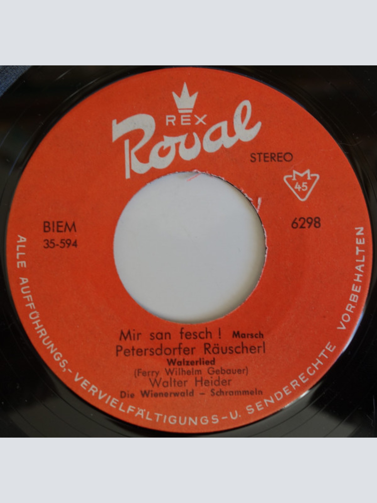 Vinyl / Walter Heider – Es Spielen Die Die Wienerwald Schrammeln* - Immer Fidel!