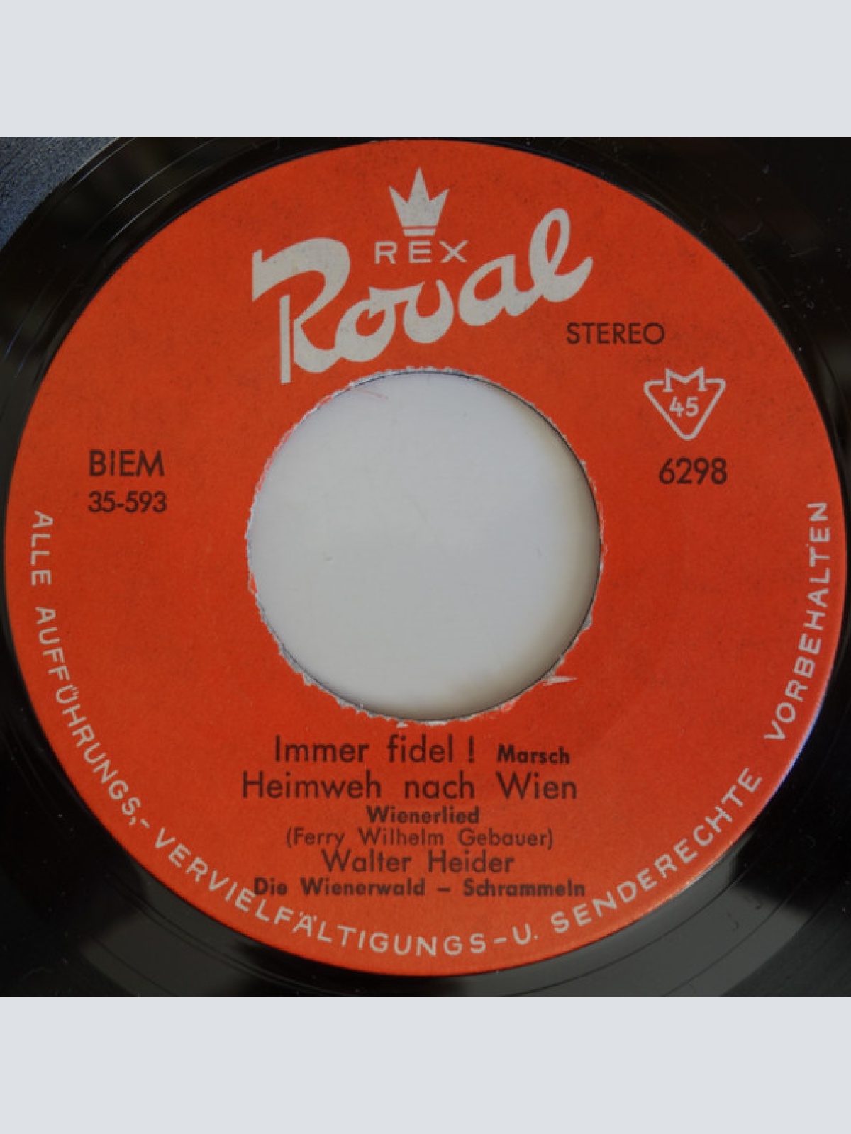 Vinyl / Walter Heider – Es Spielen Die Die Wienerwald Schrammeln* - Immer Fidel!