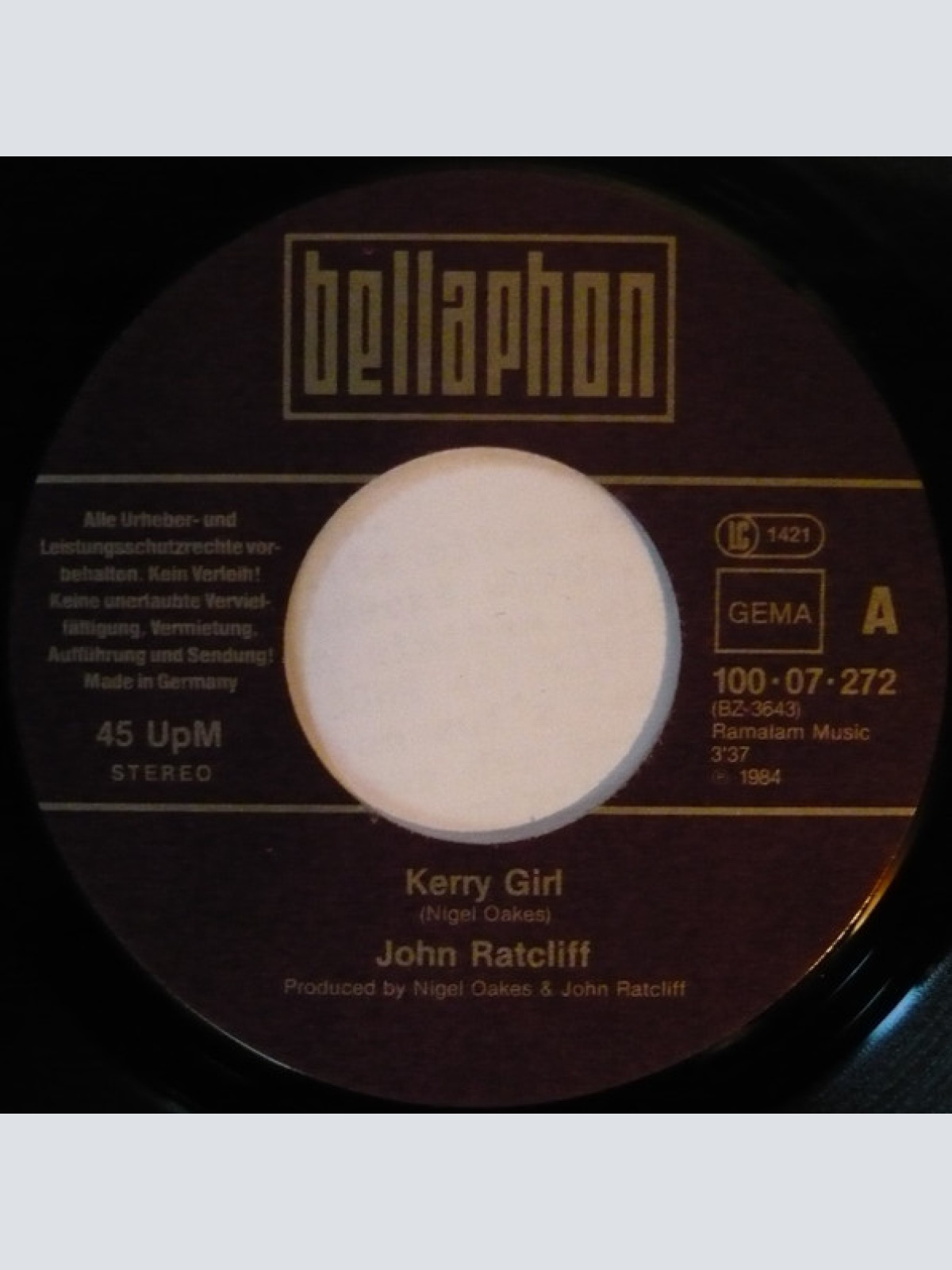 Vinyl / John Ratcliff - Kerry Girl
