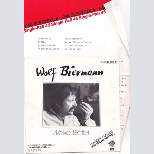 Vinyl / Wolf Biermann - Welke Blätter