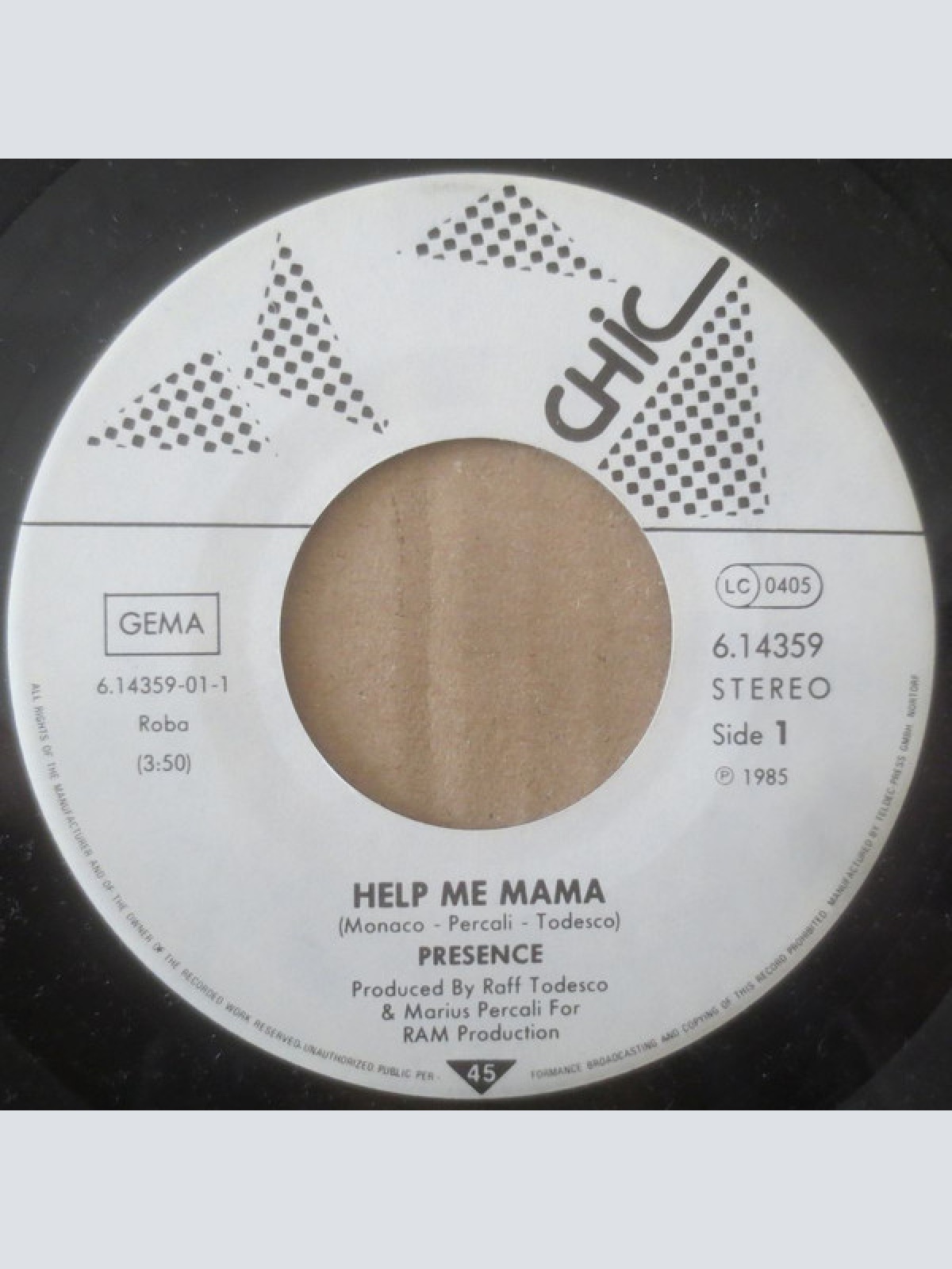 Vinyl / Presence (3) - Help Me Mama