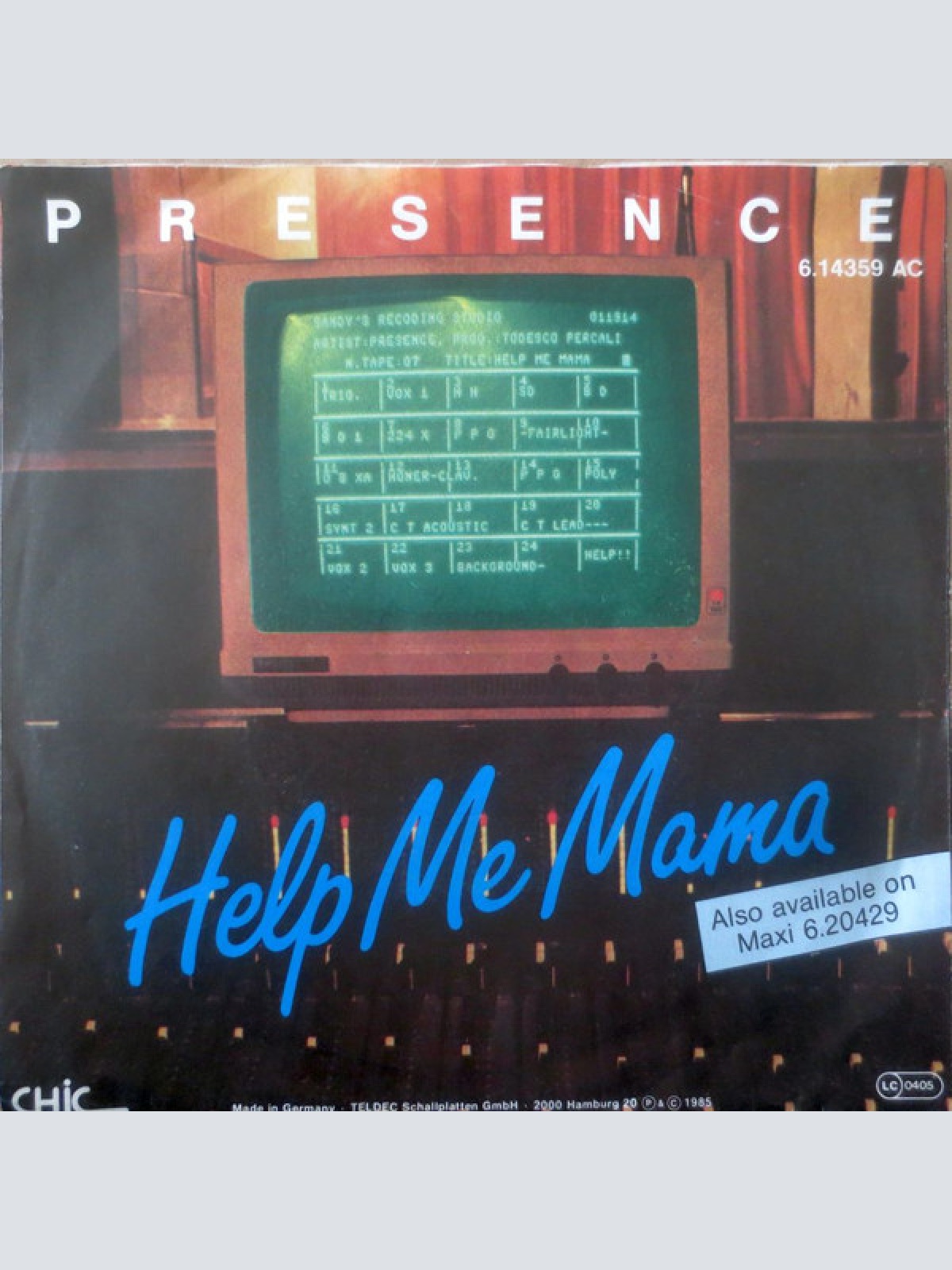 Vinyl / Presence (3) - Help Me Mama